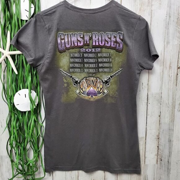 Guns N Roses Live Concert Tee Shirt Gray Size Large - Picture 2 of 7